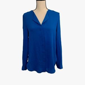 Lord & Taylor button long sleeve blouse M